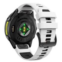 QuickFit 22mm Watch Band For Garmin Forerunner 970 965 955 745 945 935 Descent G2 Sports Two-Tone Silicone Strap Bracelet QuickFit 22mm