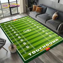 Sports Field Cartoon Design Area Rug – Non-Slip Floor Mat for Living Room & Bedroom | Sofa Decor, Kids Play Rug 60x90cm(23x35in)