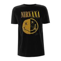 26 Nirvana Kurt Cobain Spliced Logo Official Unisex T-Shirt Unisex T-Shirt S įvairiaspalvis