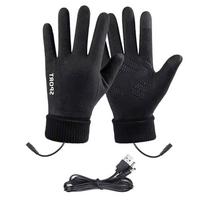 Usb Heated Gloves Waterproof Touchscreen Winter Snowboard Gloves Hand Warmer Outdoor Fishing Skiing Motorcycle Bicycle Glove as the picture