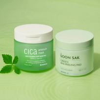 BEAUDIANI Houttuynia Cordata BHA Peeling Pad 60 Pads + Cica Soothing Toner Pad 100 Pads Set K-Beauty Pore Care Calming Duo