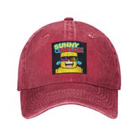 Cartoon Sunny And Melon Get Goated Washed Denim Cap Casual Baseball Caps Adjustable Hat Summer Unisex Baseball Hats One Size