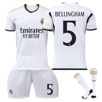 23/24 Nauji Madrido Real namų futbolo treniruočių marškinėlių komplektai (Nr.5 BELLINGHAM) 110