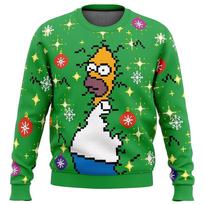 Homer Bush Meme The Simpsons Ugly Christmas Sweater L
