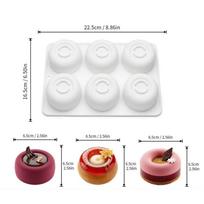 Silicone 6-Cavity Baking Molds Cake Utensils Easy-to-clean Cake Mold Baking Tool balta