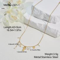 GEMCHIC Women's Stainless Steel Pearl Drop Love Heart Necklace Earrings Bracelet Set Fashion Jewelry