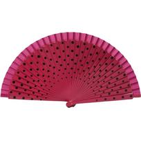 Practical Dots Pattern Flamenco Spanish Folding Fan Vintage Colorful Dancing Fan Wood Handle Hand Fan Filming Props