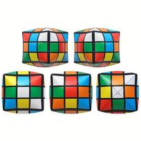 5-Pack of 12inch Cube-Shaped Magic Cube Balloons, Magic Cube Aluminum Mold Balloons, Suitable for Friend Gatherings, Party Decorations, Theme Other