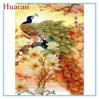 „Huacan“ 5D „pasidaryk pats“ deimantinis paveikslas povas, namų dekoravimas, deimantinis siuvinėjimas, pilnas apvalus kalnų krištolo paveikslas, kryžminio dygsnio mozaikos, gyvūnų menas Full round 25*30 cm