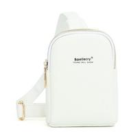 Baellerry Women Fashion Bust Bags Artificial Leather Crossbody Phone Bag for Ladies Purse Wallets 17*13*5cm ruda
