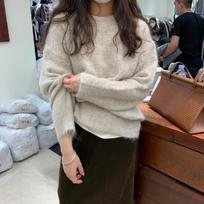 Fashion Long Sleeve Casual Autumn Sweater Women Loose Round Neck Winter Pullovers Knitted Sweaters Women Elegant Lazy Style Simple Lady Jumpers 25650 One Size abrikosas