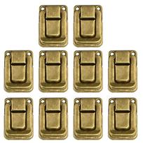 10PCS Antique Lock Metal Hasps Latch Jewelry Box Decorative Padlock Vintage Wooden Box Latch Buckle Cabinet Furniture Hardware
