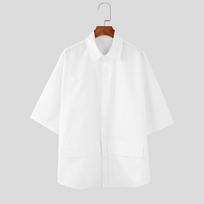 INCERUN Oversized Summer Men Short Sleeve Casual Baggy T-Shirts Tops S balta