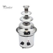 4-Tier Electric Chocolate Fondue Fountain Machine Easy To Clean Reusable Melts Cheese Candy Chocolate Fountain Machine US Plug