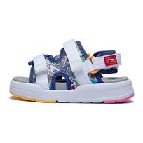 Disney X Li Ning Kids Comfortable Breathable Lightweight Sandals Kids sandals White Blue YKKT010-4 27