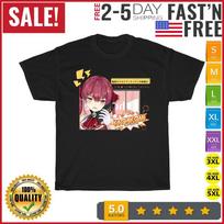 Houshou Marine hologra Famous Scene Vintage T Shirt Men Women Fashion NEW 2023 2XL