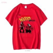 The Incredible WARIO BROS T Shirt long or short sleeves vintage Washed Unisex streetwear Casual homme Stretched graphic Soft S