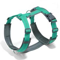 Husky No-Pull Dog Harness: Vest-Style Leash for Small, Medium, Large Breeds Extra Small žalia