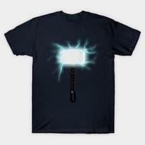 Men Black Print T-shirt Thor No-Cut Transfer Paper Print Cotton Tshirt M tamsiai mėlyna