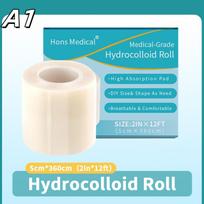 Bed Sore Bandages, Highly Absorbent For Burn Hydrocolloid Roll For Wound Care Hydrocolloid Patch Bandages With Self-Adhesive,