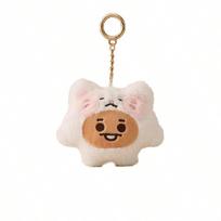 LINE FRIENDS BT21 Kpop Adorable Anime Plush Plaything Key Ring 10cm Cartoon Charm Bag Accessory Adorable Gift for Girls