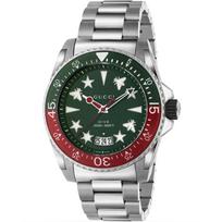Gucci YA136222 Vyriškas laikrodis Dive 45mm 45 mm sidabras