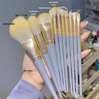 Zero Degree Makeup Brush Set: Soft Bristle Highlighter, Beauty, and Powder Brushes – Complete Beauty Tool Kit