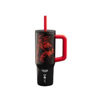 Bialetti Stranger Things termo puodelis su šiaudeliu ir rankena, 900 ml