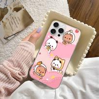 BUBU DUDU Cartoon Phone Case Phone Case For IPhone 17 16 15 14 13 Pro Max Plus Fantasy Glitter Aurora Water Ripple Cover iPhone 16 plus
