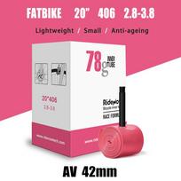 RIDENOW Beach Bike Snow Cycling Inner Tube 20/24/26/27.5 Inch Super Light  Rubber TUP Bicycle Inner Tube American Valve 42mm 20-406 78g