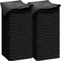 Black Microfiber Towels Car Wash Drying Cloth Blue Car Care Detailing Cleaning Polishing Duster Home Kitchen Washing Rags 1PC