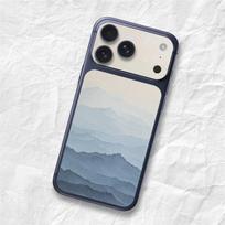 Azure Mist Mountains Sticker Film Wrap Decal Sticker for iPhone 17 Pro Max iPhone17promax
