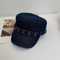 Cloth Rivet Denim Beret Y2k Equestrian Hat Retro Newsboy Cap  Girl Style 4