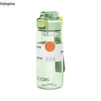 XinJingZhou Tritan Direct-Drink Sports Water Bottle 630ml obuolių žalios spalvos