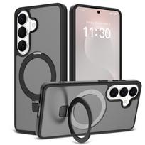 Anti-Glare Magnetic Ring Phone Case for Samsung Galaxy S26 Ultra S25 FE S24 S23 Plus A57 5G A17 A37 A16 A56 A36 A26 Galaxy S26 Ultra juoda