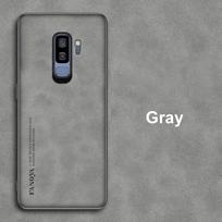 For Samsung Galaxy S9 Plus Case Luxury PU Leather Phone Case For Samsung S9 S9Plus Back Cover TPU Silicone Shockproof Protection For Samsung S9 pilka spalva