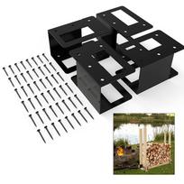 Fireplace Area Adjustable Rack Space Saving Firewood Organizer Indoor Firewood Storage Customizable Dimensions China Mainland