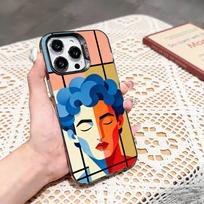b-bauhaus style abstract piet mondrian Phone Case For iPhone 17,16,15,14,13,12,11 Plus,Pro Max,XS,Colored silver phone case iPhone13PRO