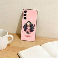 De-mon Nezuko-Kamado Slay-er Phone Case For Samsung Galaxy A73,A72,A71,A70,A53,A52,A51,Others Soft Black Cover Samsung a72