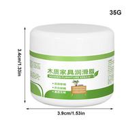 35g Wood Wax Lubricant Multi-Purpose Stick for Squeaky Drawers Sliding Doors Cabinets, Furniture Maintenance & Noise Reduction 35g