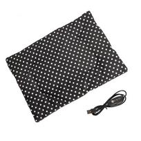 Soft USB Blanket Washable Pad Warming Warmer Heating Pad Dog And Cat Electric Blanket Pet Mat (Black,27X37cm) juoda