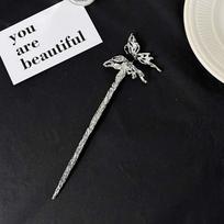 Punk Metal Liquid Butterfly Hair Sticks Hairpins for Women Vintage Chinese Style Rose Flower Hair Clips Pins Hair Accessories