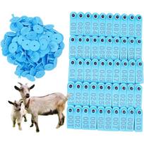 100pcs 001-100 Numbers Sheep Ear Tags Multi-color Convenient Goat Number Tag Animal Identification Ear Tags Ear Tags for Goats mėlyna