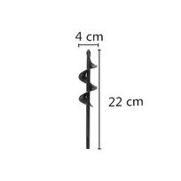 Garden Auger Spiral Soil Auger Umbrella Hole Excavator Solid Shaft Auger Flower For Planting Digging Soil Nursery Flowers