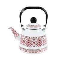 Enamel Enamel Tea Kettle Handmade Tea Pot Teakettle Water Jug  Kitchen 1.1L-Style 2