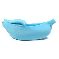 Warm Cute Indoor Kennel Mat Cave House Pet Sleeping Bag Banana Cat Bed Dog Bed Cat Cushion S mėlyna