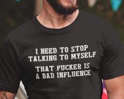 Mens I Need To Stop Talking To Myself Funny Sarcastic Rude Humor Novelty Shirt S