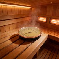 Humidity Monitor Battery-Free Meter Sauna Experience Aluminum Alloy Construction Easy Readability Long-Lasting Durability