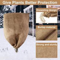 Frost Protection Bags Burlap Plant Cover Breathable Burlap Material 120 180CM Outdoor Plant Protection For Gardening 60 x 80CM