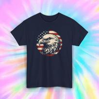Amerikos vėliavos erelio marškinėliai | Patriotiška JAV pasididžiavimas | Liepos 4 d. grafinis marškinėlis 2XL